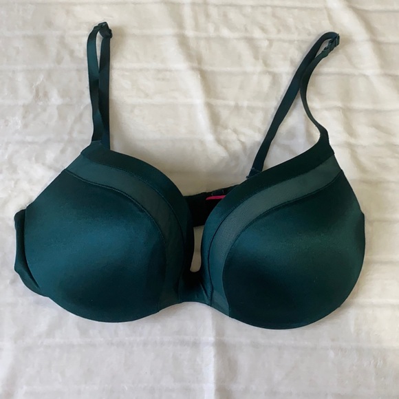 La Senza body kiss 36 DD green bra sexy push-up